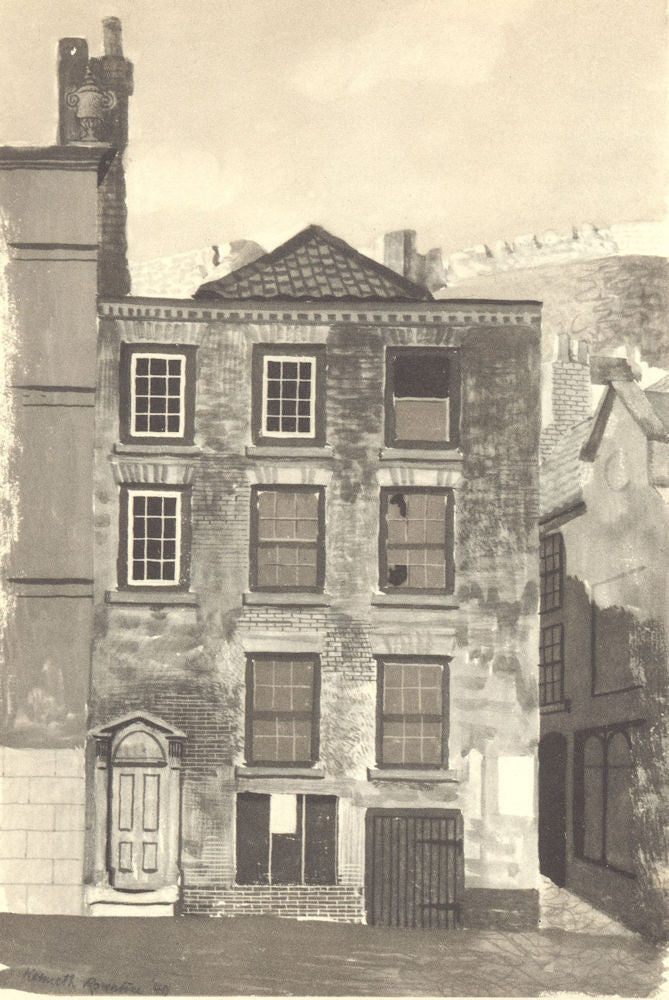 SCARBOROUGH. 30 Sandside. Yorkshire. By Kenneth Rowntree 1947 old print